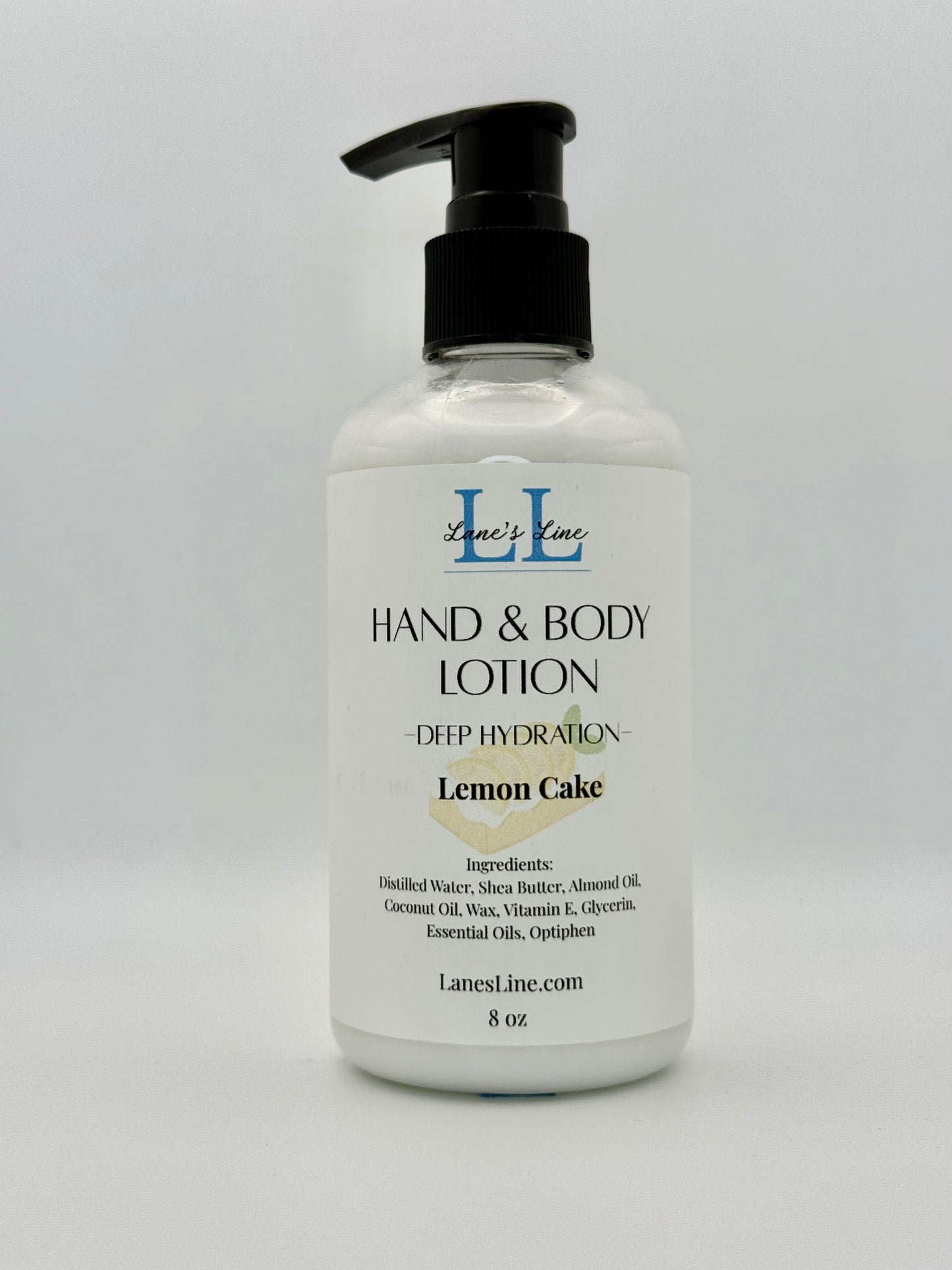 Hand & Body Lotion 8 oz - Lemon Cake