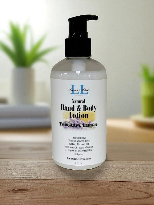 Hand & Body Lotion 8 oz - Lavender Lemon