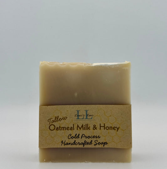 Bar Soap (Tallow) - Oatmeal, Milk & Honey