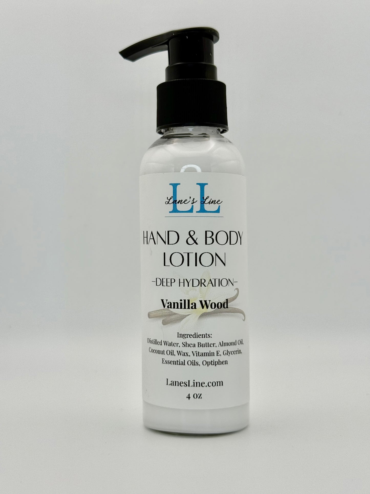 Hand & Body Lotion 4 oz - Vanilla Wood
