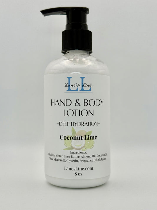 Hand & Body Lotion 8 oz - Coconut Lime