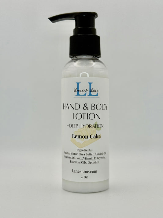 Hand & Body Lotion 4 oz - Lemon Cake