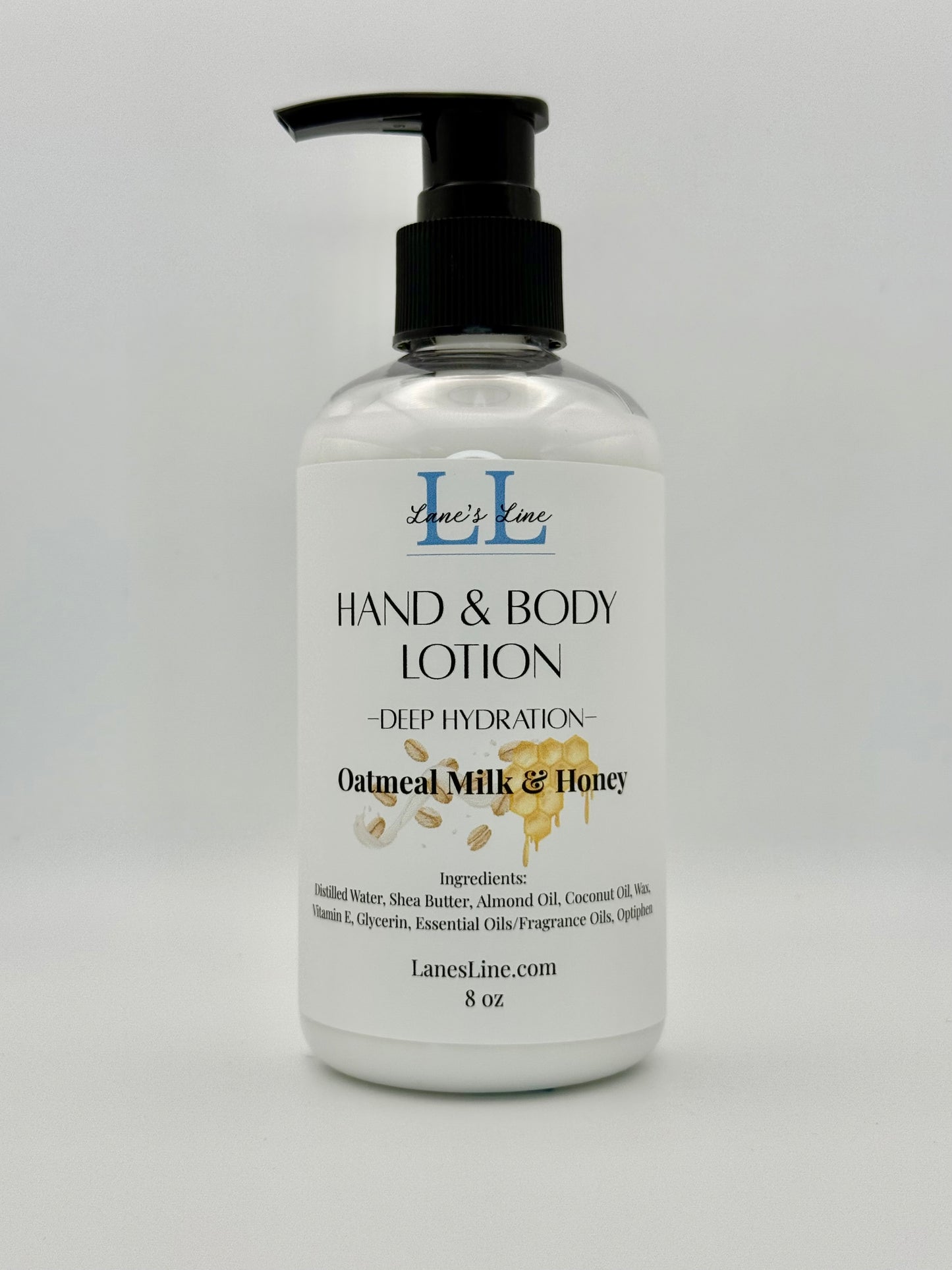 Hand & Body Lotion 8 oz - Oatmeal Milk & Honey