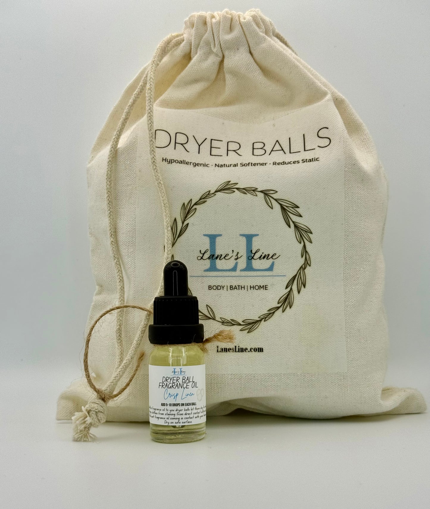 Dryer Balls w/ Fragrance Oil - Crisp Linen